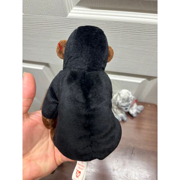 Set of 3 Ty Beanie Babies Virunga Congo Gorilla Silver Brown Monkey Plush NWT - Picture 5 of 8